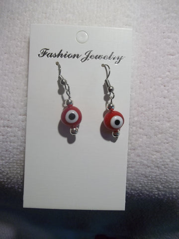Red Evil Eye Earrings (E735)