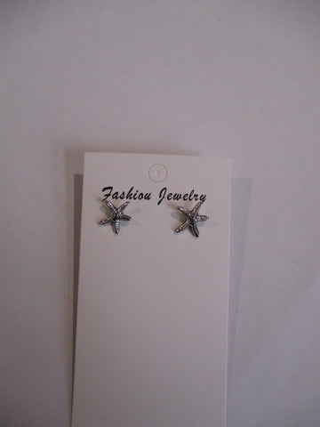 Silver Starfish Post Earrings (E990)