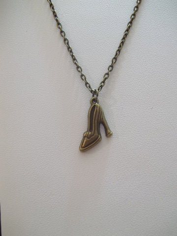Bronze Shoe Necklace (N393)