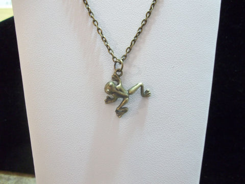 Bronze Frog Necklace (N394)